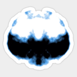 Rorschach inkblot bat shape Sticker